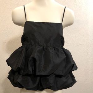 a.new day Black Tiered Taffeta Tank